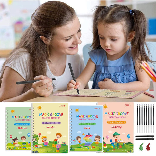 Pack de 4x Cuadernos Mágicos para Caligrafía