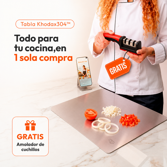 Tabla para picar + Amolador de cuchillo