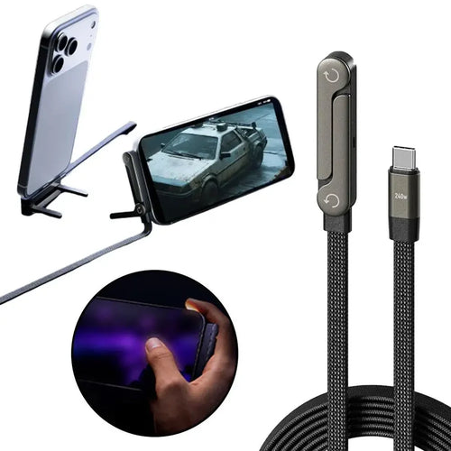 VoltFlex™ - Cable carga rapida giratorio con soporte 360°