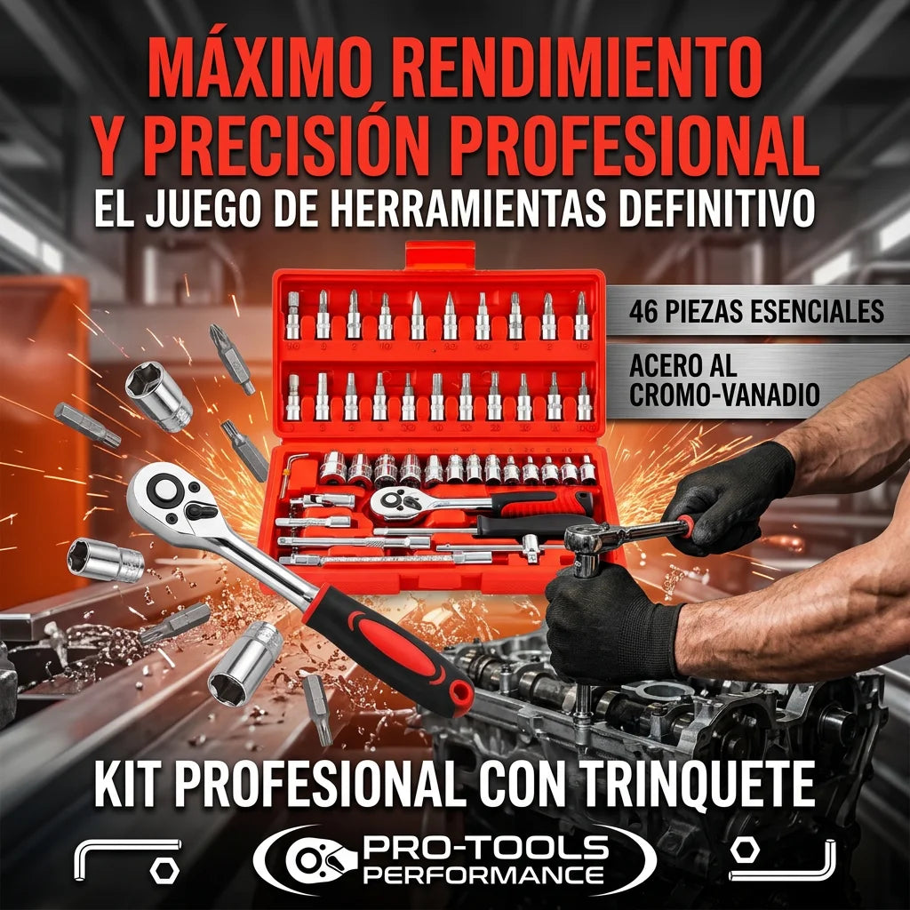 ProTools™ - Kit de herramientas 46 Piezas (1/4)