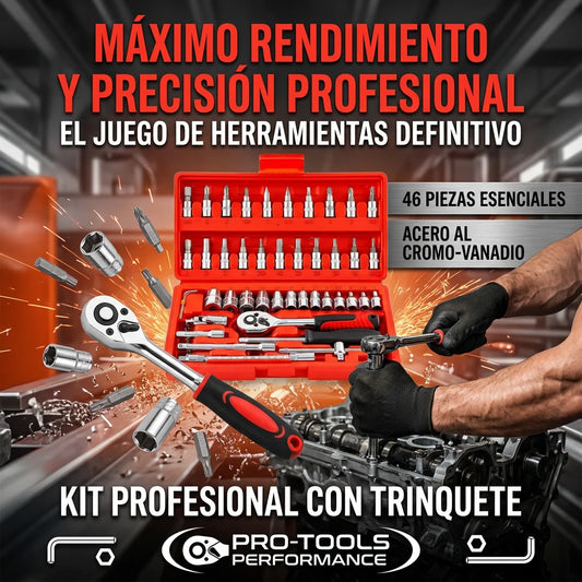 ProTools™ - Kit de herramientas 46 Piezas (1/4)